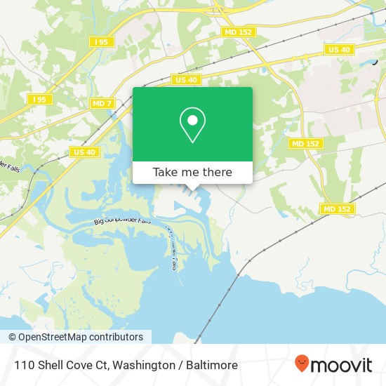 Mapa de 110 Shell Cove Ct, Joppa, MD 21085