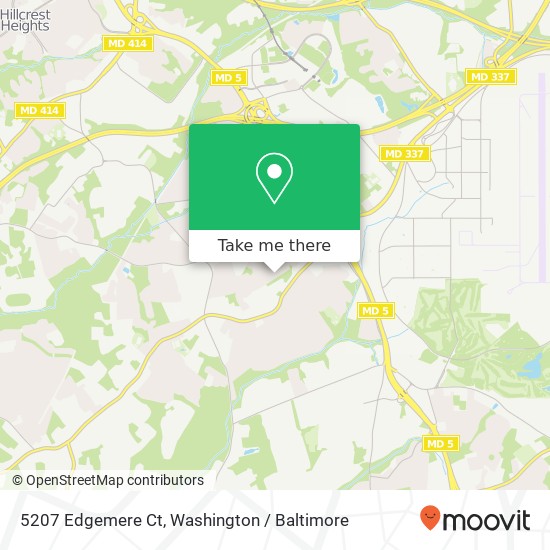 5207 Edgemere Ct, Temple Hills, MD 20748 map