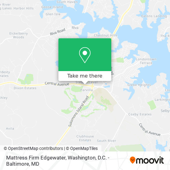 Mapa de Mattress Firm Edgewater