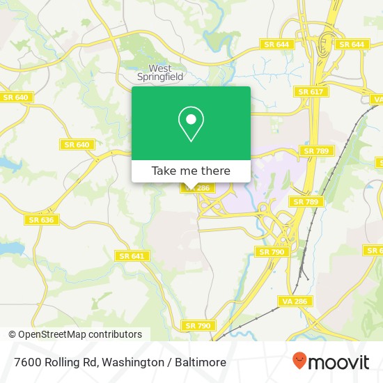 7600 Rolling Rd, Springfield, VA 22153 map