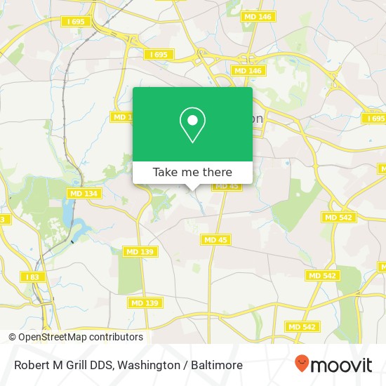 Mapa de Robert M Grill DDS, 7600 Osler Dr