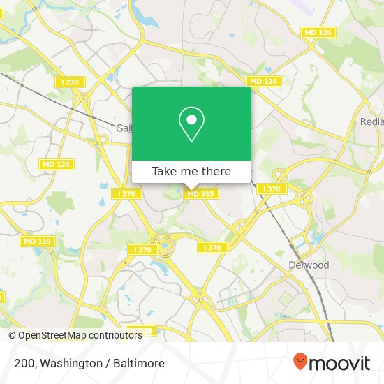 Mapa de 200, 604 S Frederick Ave #200, Gaithersburg, MD 20877, USA