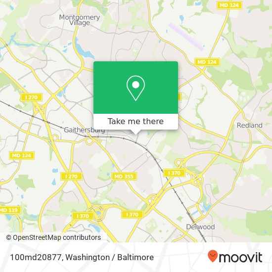 Mapa de 100md20877, 220 Girard St #100md20877, Gaithersburg, MD 20877, USA