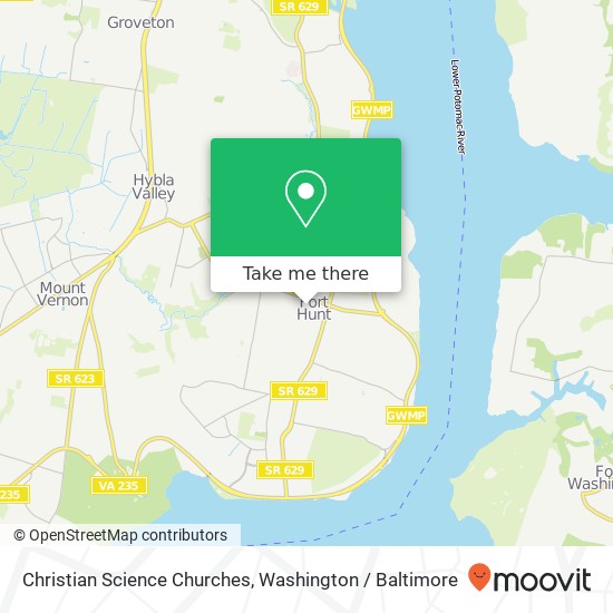 Mapa de Christian Science Churches, 1509 Collingwood Rd