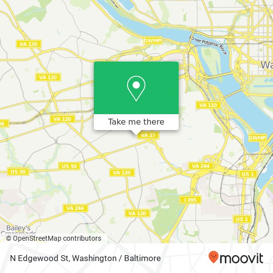 Mapa de N Edgewood St, Arlington, VA 22201