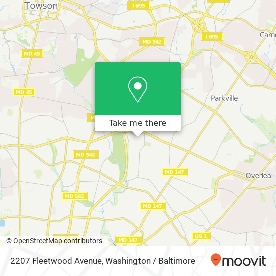 2207 Fleetwood Avenue, 2207 Fleetwood Ave, Baltimore, MD 21214, USA map