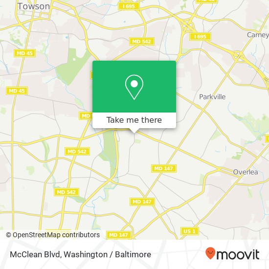 McClean Blvd, Baltimore, MD 21214 map