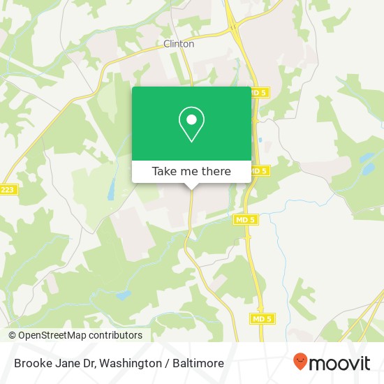 Mapa de Brooke Jane Dr, Clinton, MD 20735