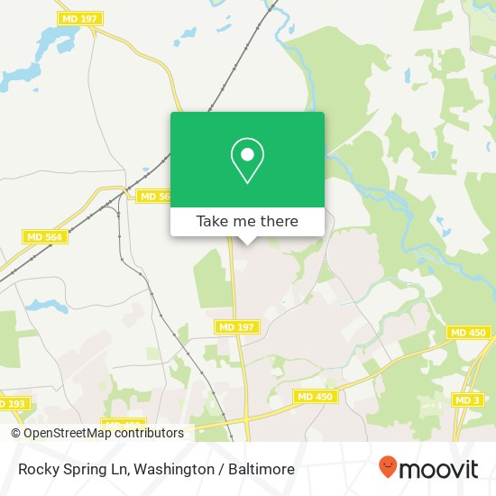 Mapa de Rocky Spring Ln, Bowie, MD 20715