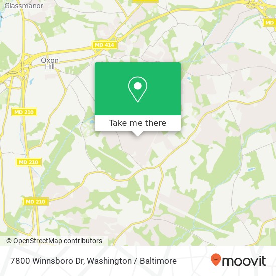 Mapa de 7800 Winnsboro Dr, Fort Washington, MD 20744