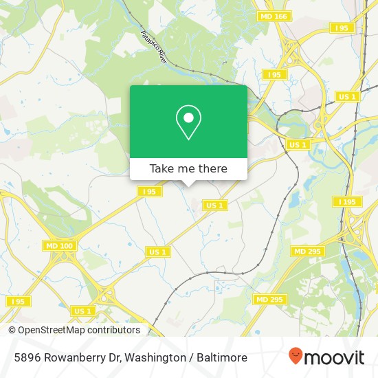 Mapa de 5896 Rowanberry Dr, Elkridge, MD 21075