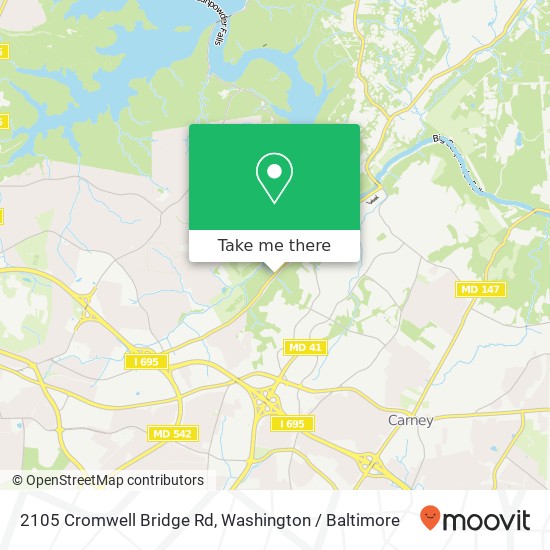 2105 Cromwell Bridge Rd, Parkville, MD 21234 map