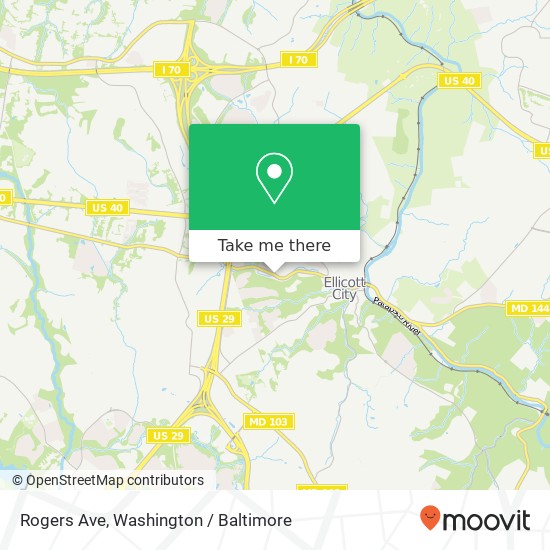 Rogers Ave, Ellicott City, MD 21043 map