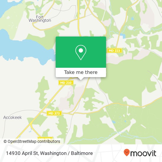 14930 April St, Accokeek, MD 20607 map