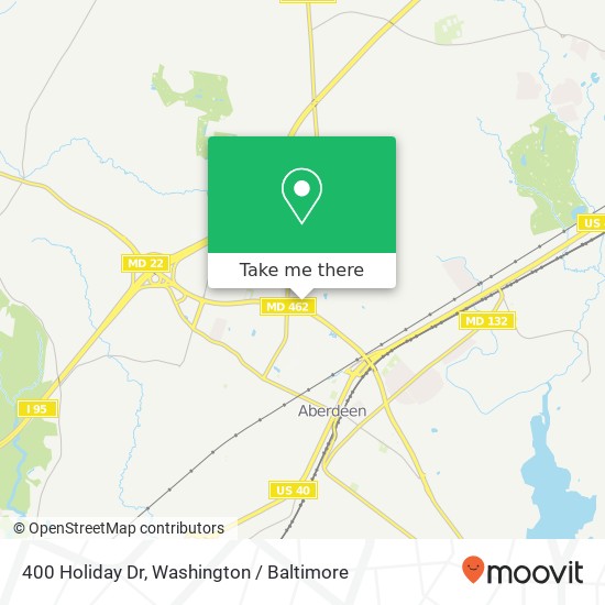 400 Holiday Dr, Aberdeen, MD 21001 map