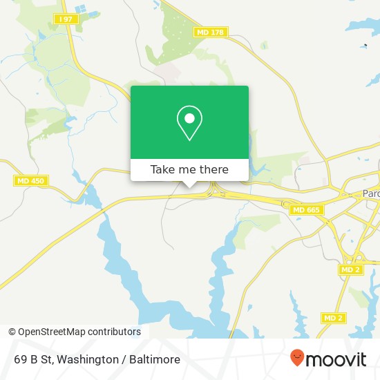 Mapa de 69 B St, Annapolis, MD 21401