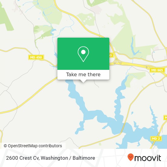 Mapa de 2600 Crest Cv, Annapolis, MD 21401