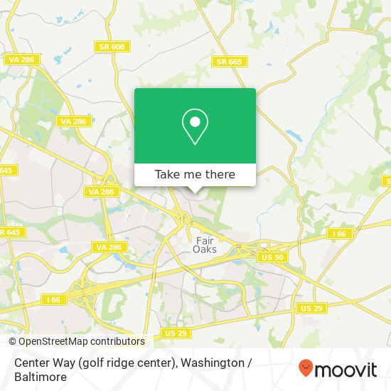 Mapa de Center Way (golf ridge center), Fairfax, VA 22033