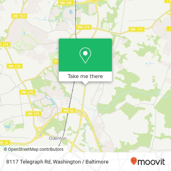 Mapa de 8117 Telegraph Rd, Severn, MD 21144