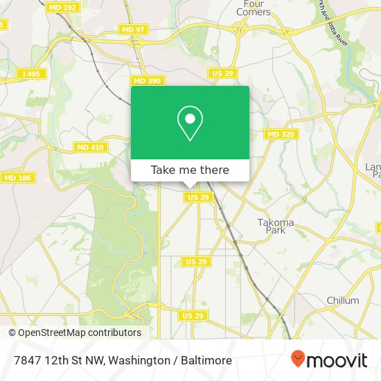 7847 12th St NW, Washington, DC 20012 map