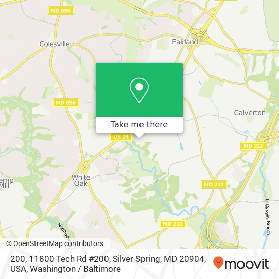 200, 11800 Tech Rd #200, Silver Spring, MD 20904, USA map
