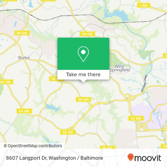 8607 Langport Dr, Springfield, VA 22152 map