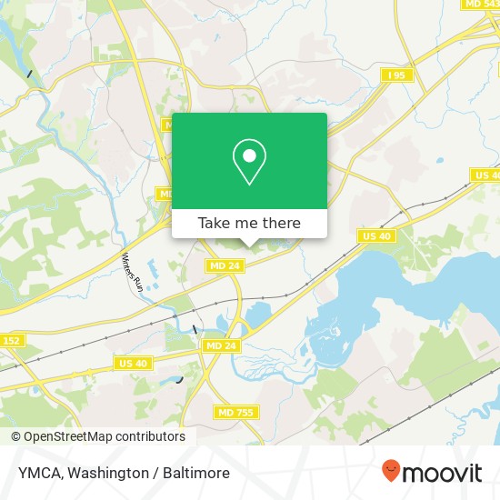 Mapa de YMCA, 2706 Philadelphia Rd