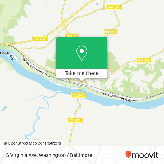 Mapa de S Virginia Ave, Brunswick, MD 21716