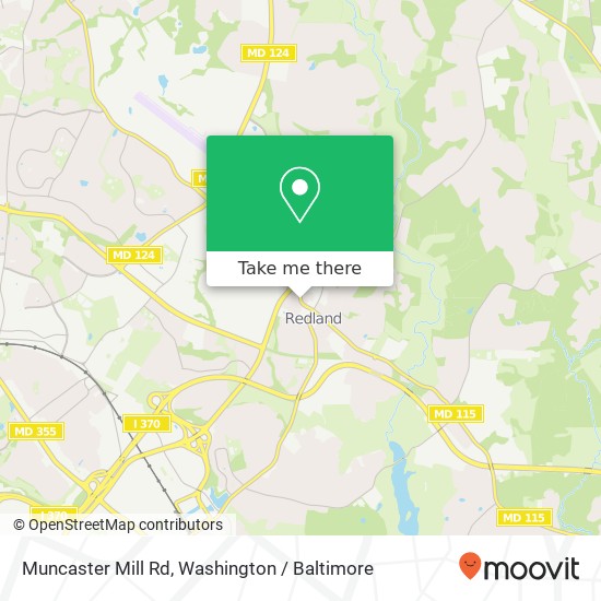 Mapa de Muncaster Mill Rd, Derwood, MD 20855