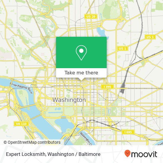 Mapa de Expert Locksmith, 1220 L St NW