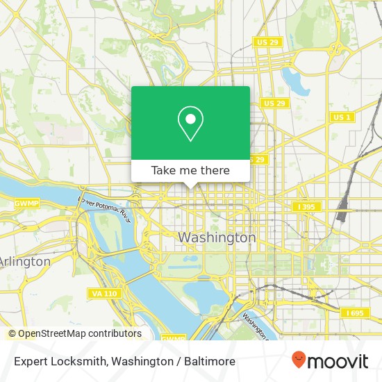 Expert Locksmith, 1823 L St NW map