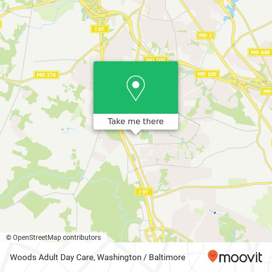 Mapa de Woods Adult Day Care, 8227 Cloverleaf Dr