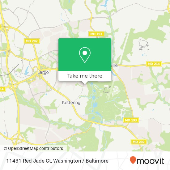 Mapa de 11431 Red Jade Ct, Upper Marlboro, MD 20774