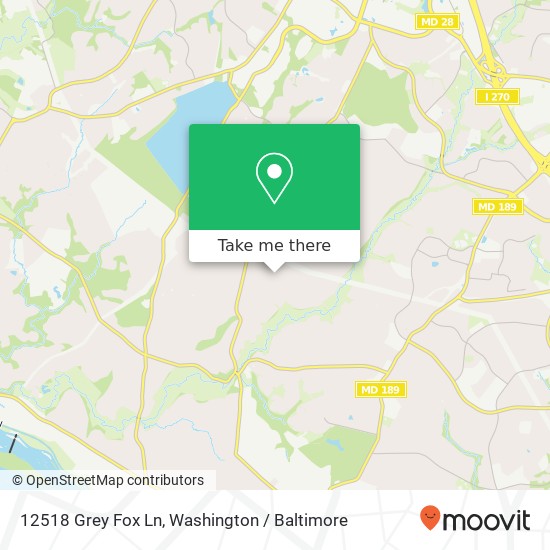 12518 Grey Fox Ln, Potomac, MD 20854 map