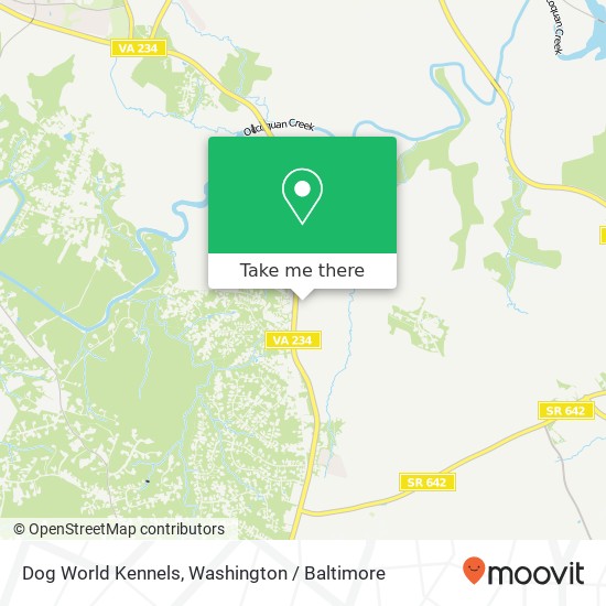 Dog World Kennels, 12405 Dumfries Rd map