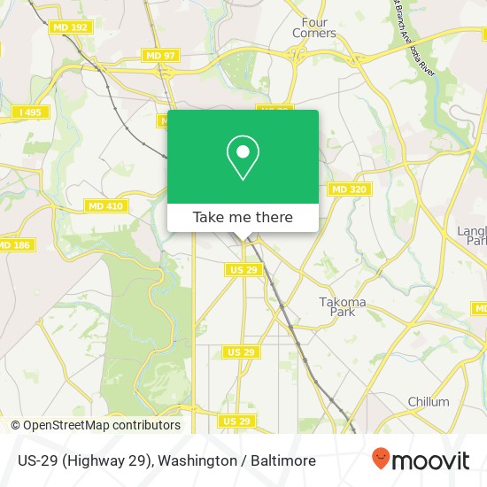 US-29 (Highway 29), Silver Spring, MD 20910 map