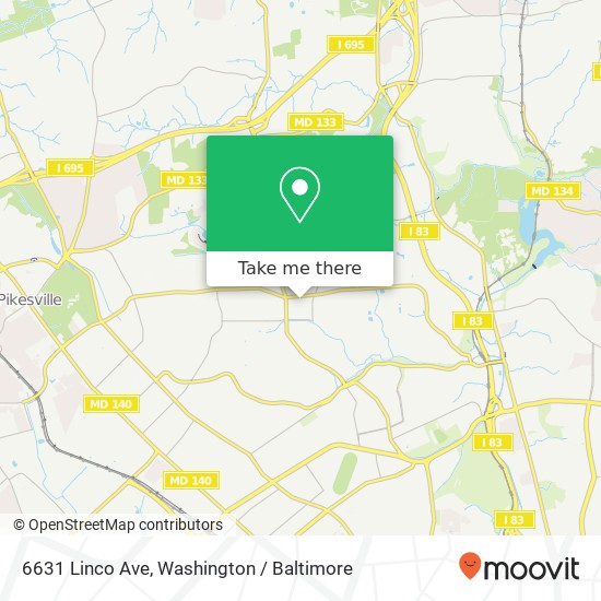 6631 Linco Ave, Baltimore, MD 21209 map