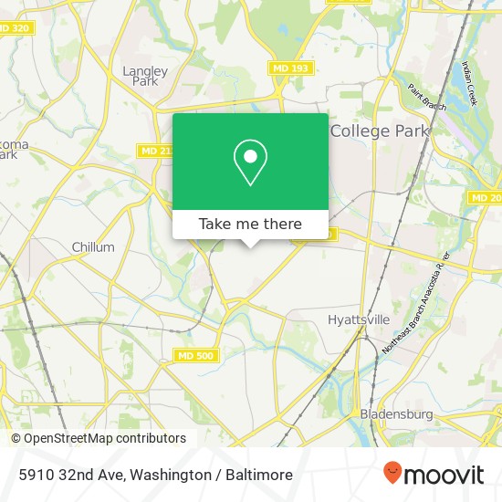 5910 32nd Ave, Hyattsville, MD 20782 map