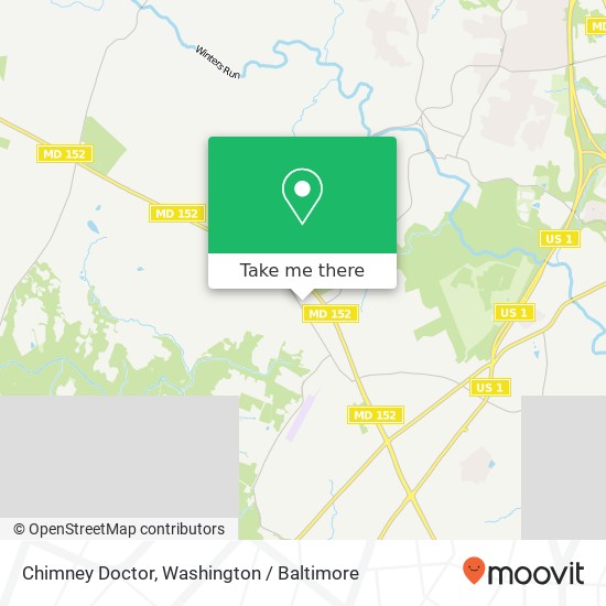 Mapa de Chimney Doctor, 1021 Old Fallston Rd