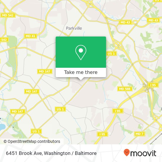 6451 Brook Ave, Baltimore, MD 21206 map