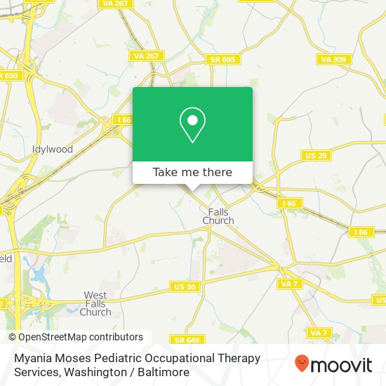 Myania Moses Pediatric Occupational Therapy Services, 450 W Broad St map
