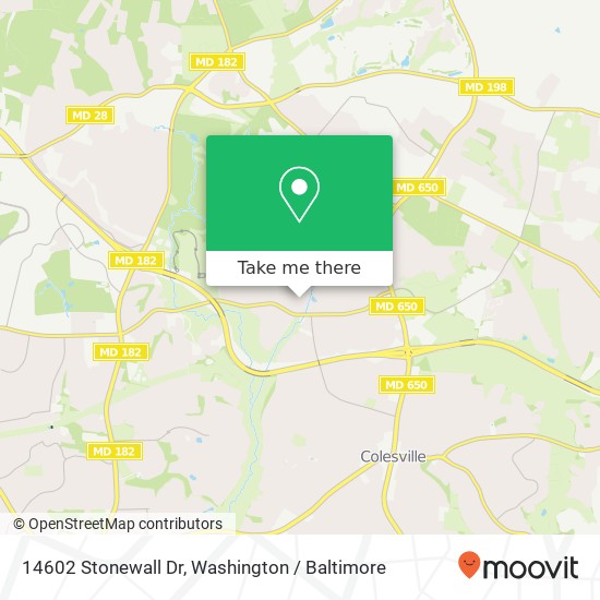 14602 Stonewall Dr, Silver Spring, MD 20905 map