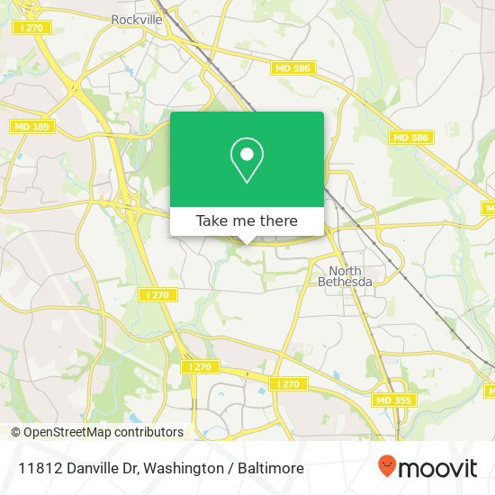 11812 Danville Dr, Rockville, MD 20852 map