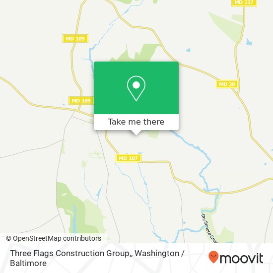 Three Flags Construction Group,, 17118 Spates Hill Rd map