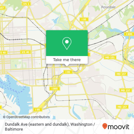 Mapa de Dundalk Ave (eastern and dundalk), Baltimore, MD 21224