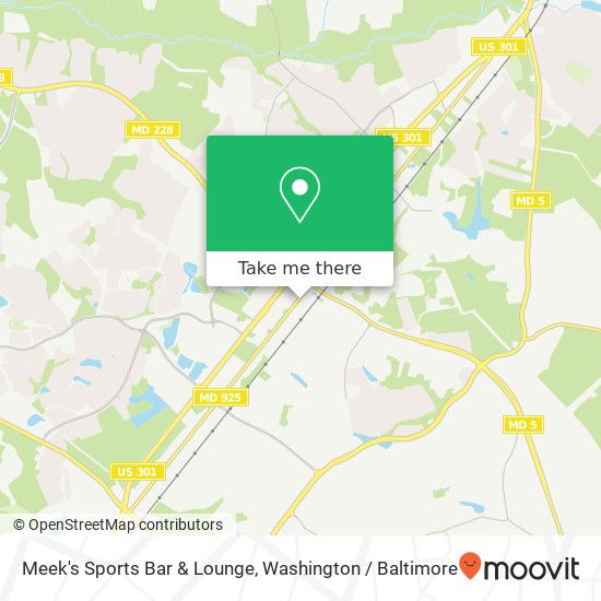 Mapa de Meek's Sports Bar & Lounge