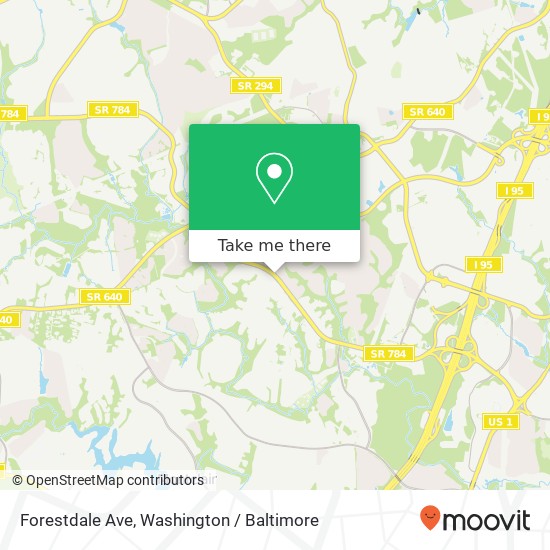 Forestdale Ave, Woodbridge, VA 22193 map