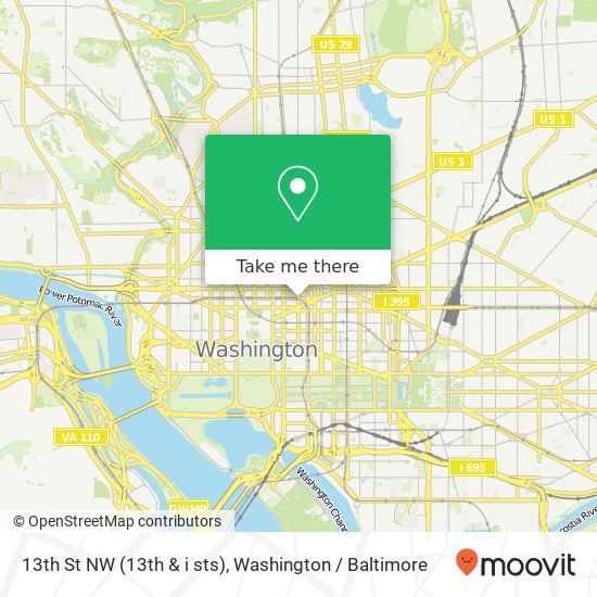 13th St NW (13th & i sts), Washington, DC 20005 map