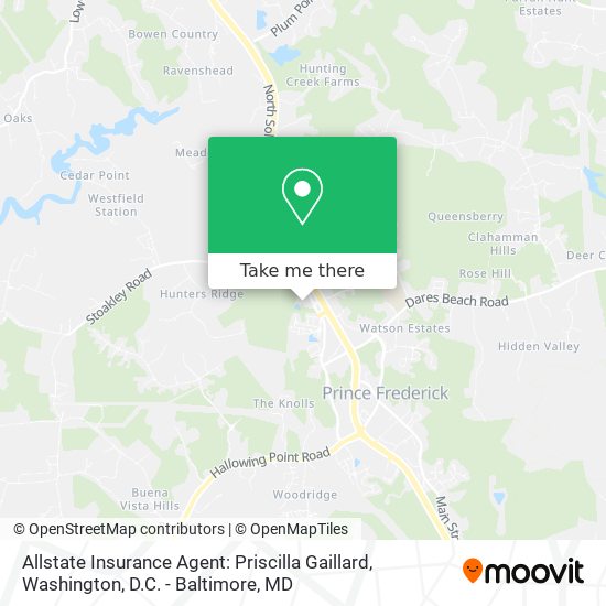Mapa de Allstate Insurance Agent: Priscilla Gaillard