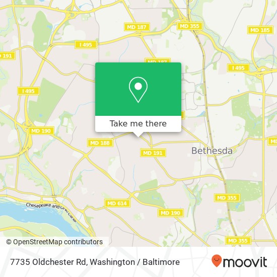 7735 Oldchester Rd, Bethesda, MD 20817 map